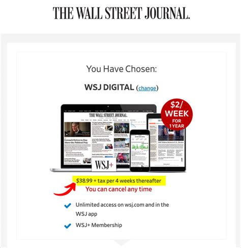 WSJ Subscription Cost: Digital + Print Delivery Rates • 2024