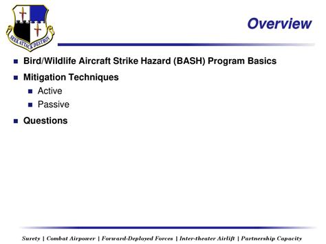 Bird/Wildlife Aircraft Strike Hazard - ppt download