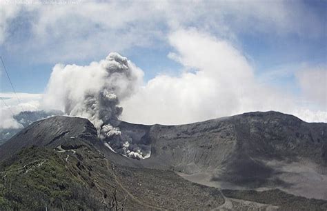 Costa Rica's Turrialba Volcano continues to spew ash