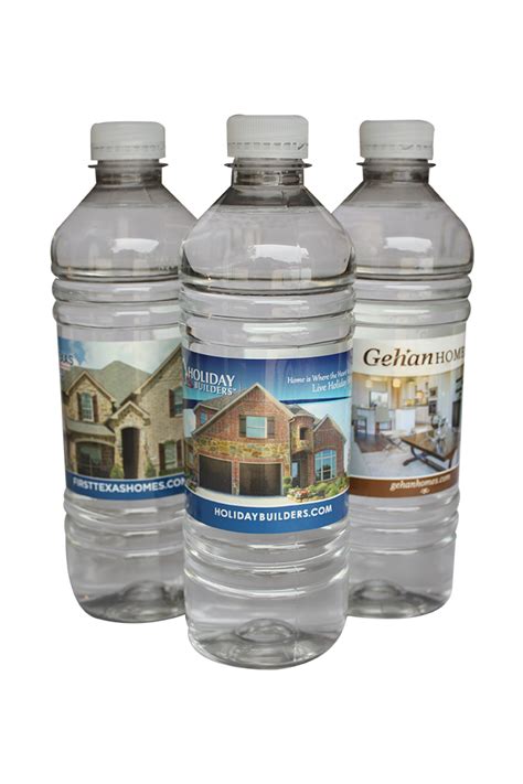 Customized bottled water for real estate professionals | Water bottle ...