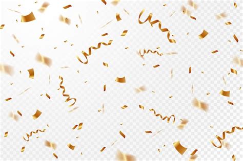 Free Vector | Realistic golden confetti background