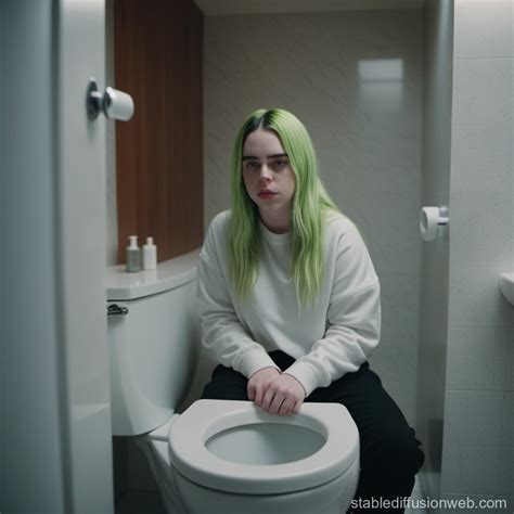 Billie Eilish's Toilet Perspective | Stable Diffusion Online