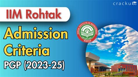 IIM Rohtak PGP Admission Criteria (2023-25) - Cracku