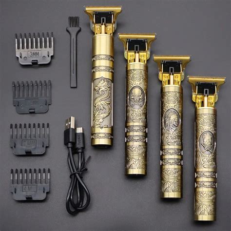 Vintage T9 0MM Electric Cordless Hair Cutting Machine Professional Hair ...