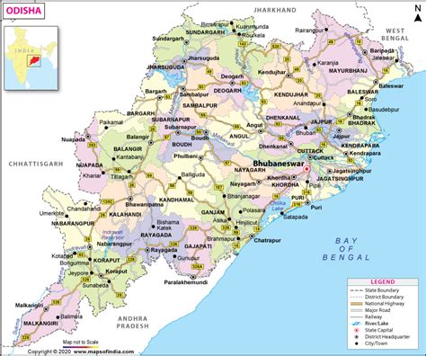 Odisha map map of odisha state districts information and facts – Artofit