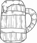 Mug Of Beer coloring page  ColouringPages sketch template