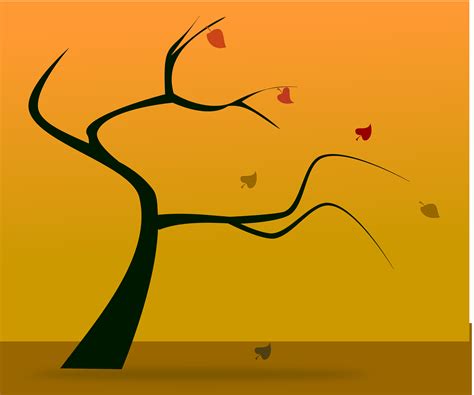 Clipart - fall silhouette 2