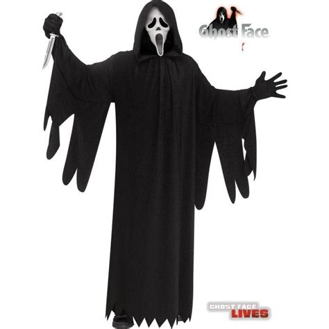 SCREAM - 25th Anniversary Ghost Face Costume Hooded Robe, Hooded Dress, Costume Scream, Film ...