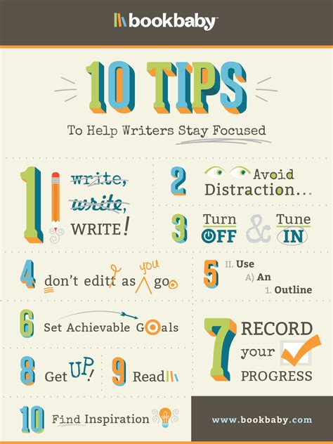 10 tips to help writers stay focused by BookBaby