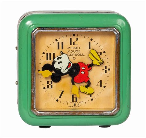 Mickey Mouse Electric Alarm Clock. - Van Eaton Galleries