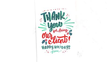 Sending a Happy Holidays Message to Clients