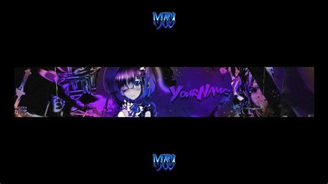 Cool Anime Banners - 「free anime youtube banner template」4 banners | manodnz™.