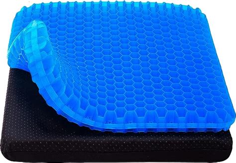 Amazon.com: Cooling Gel Seat Cushion, Thick Big Breathable Honeycomb ...