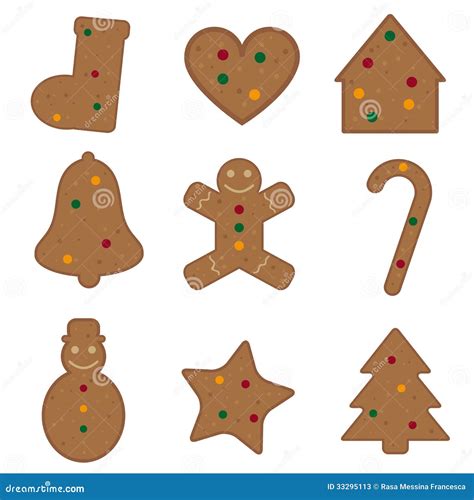 Gingerbread Christmas Cookies Stock Photos - Image: 33295113