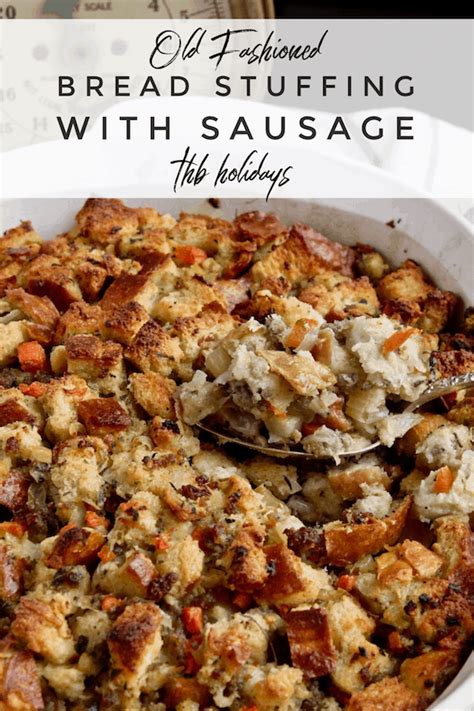 Old-Fashioned Bread Stuffing with Sausage Recipe