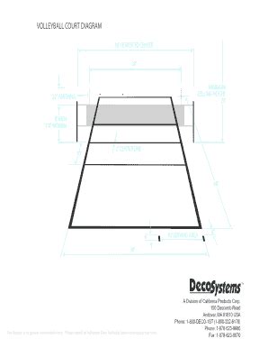 VOLLEYBALL COURT DIAGRAM - Fill and Sign Printable Template Online