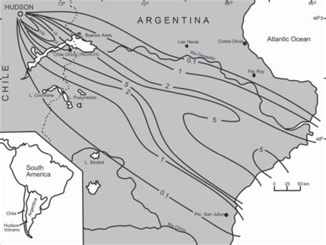 Distribution and thickness of tephra fall from the August 12-15, 1991 ...