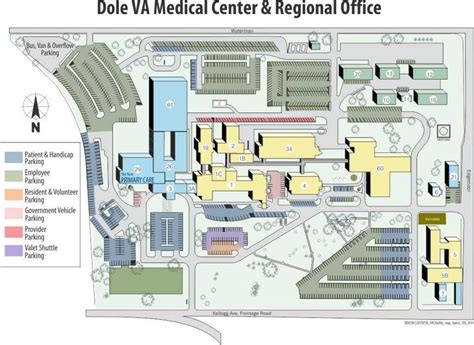 image of the map of the Dole VA Medical Center & Regional Office ...