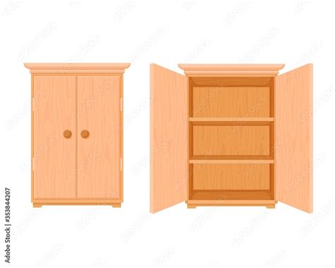 Cartoon Furniture Clipart Wardrobe