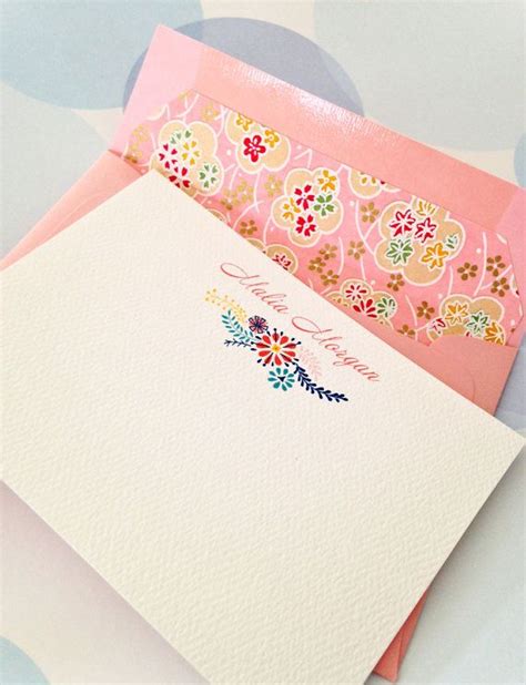 Personalized Stationery Custom Note Cards Flat Note by PikakePress, $20.00 Personalized ...