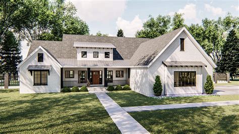 Modern-farmhouse House Plan - 3 Bedrooms, 2 Bath, 2400 Sq Ft Plan 52-392