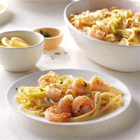 Lemon Shrimp Linguine Recipe | Taste of Home