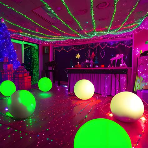 Liminal space disco with christmas decorations - Arthub.ai