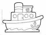 Tugboat Coloring Pages sketch template