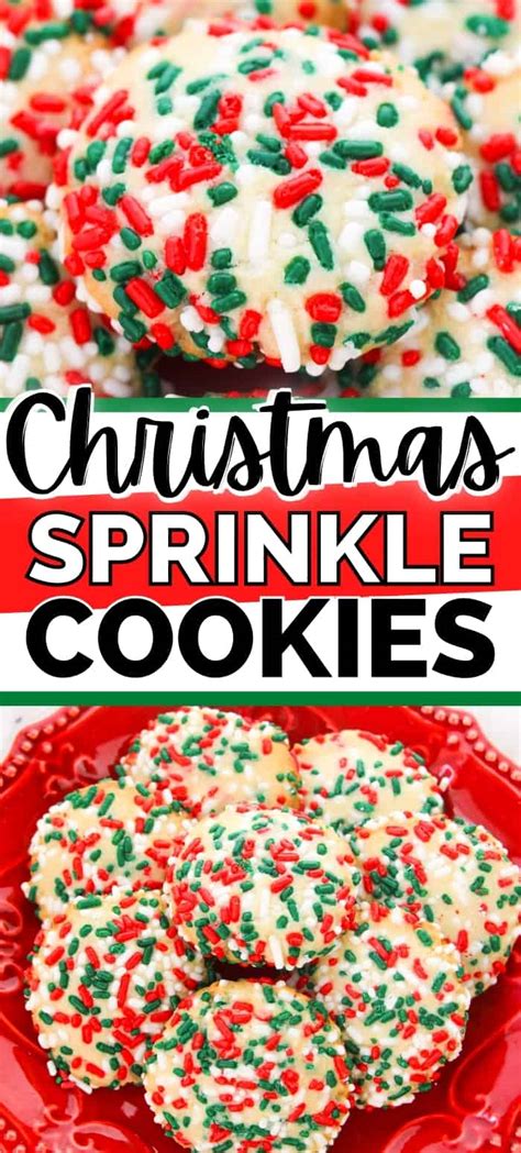 Christmas Sugar Cookies with Sprinkles