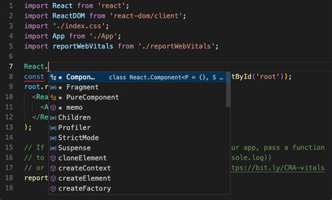 Visual studio javascript intellisense with react - lasopadance