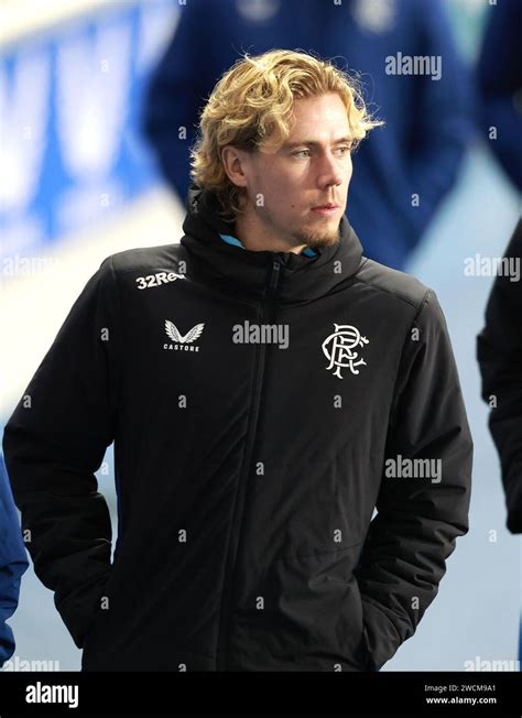 Rangers' Todd Cantwell ahead of a friendly match at the Ibrox Stadium ...