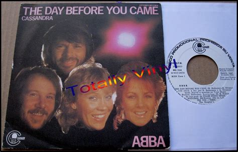 Totally Vinyl Records || Abba - The day before you came/Cassandra 7 Inch Picture Cover ...