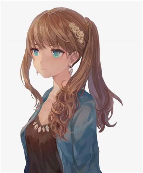 Cute hairstyle Ideas For Anime Girl With Brown Hair