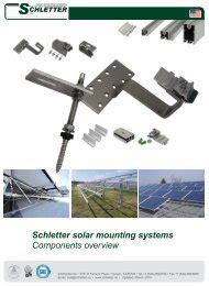 Schletter Solar Mounting Systems Â© Mounting and ... - Schletter Inc.