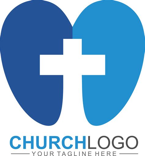 Cross logo vector design for christian community 11801599 Vector Art at ...