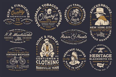 10 Vintage Americana Logos | Vintage logo design, Badge design, Badge logo