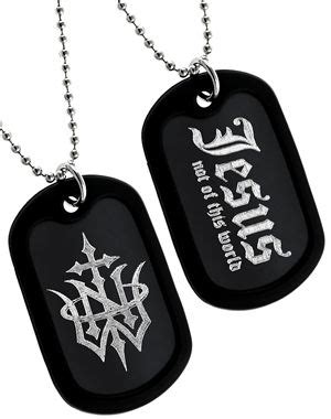 Christian jewelry, Dog tags, Notw