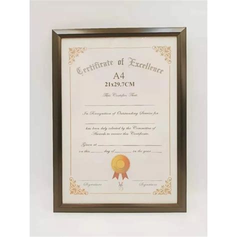 Classic Wooden Certificate Frame A4 size | Lazada PH