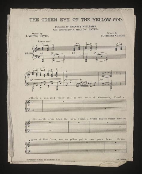 The Green Eye of the Yellow God | Hayes, John Milton | Clarke, Cuthbert ...