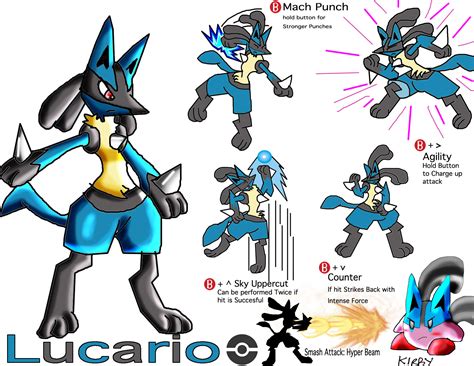 Lucario's Moves by spdy4 by spdy4 on DeviantArt