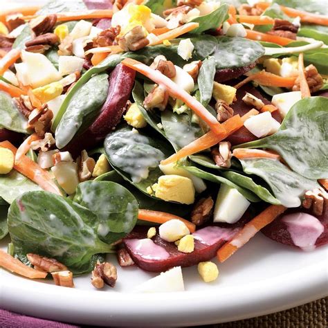 Loaded Spinach Salad Recipe - EatingWell