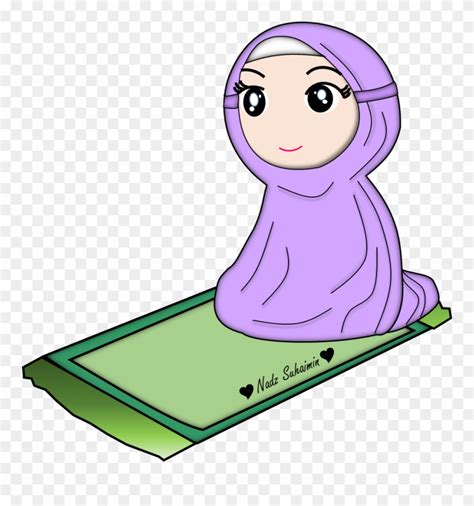 Download Islam Clipart Solat - Gambar Kartun Muslimah Shalat - Png ...