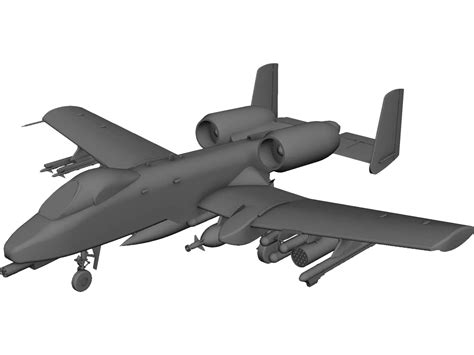 A-10 Warthog CAD Model - 3DCADBrowser