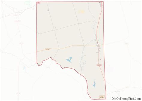 Map of Crane County, Texas - Thong Thai Real