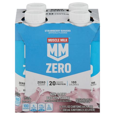 Save on Muscle Milk Zero Sugar Non-Dairy Strawberry Banana Protein Shake - 4 pk Order Online ...