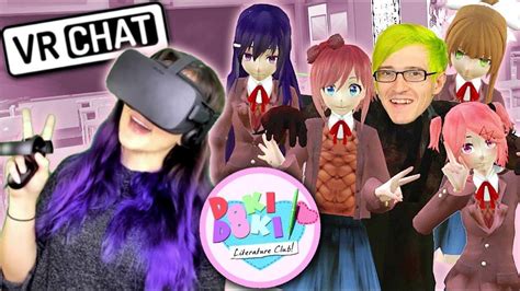 Doki Doki Literature Club in VR!! | VRChat Funny Moments (w/ Bijuu Mike ...