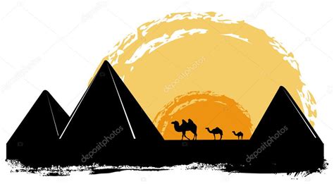 Pyramid silhouette Stock Vector Image by ©bogalo #10852156