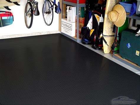 Roll Out Vinyl Garage Flooring - Black, Waterproof, Easy Install