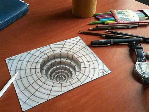 @mgmg #ilusionesópticas By Domi ♡ | 3d art drawing, 3d drawings, Illusion drawings