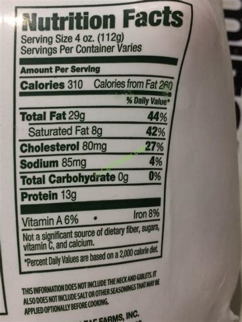 Costco-43565-Maple-Leaf-Farms-Whole-Duck-Halal-chart – CostcoChaser